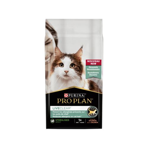 Comparer les prix de PRO PLAN LiveClear Sterilised Adult au Saumon - Croquettes pour chat-