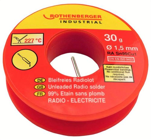 Rothenberger Bobine Étain Radio 1,5 Mm, 30 G. - Image 2