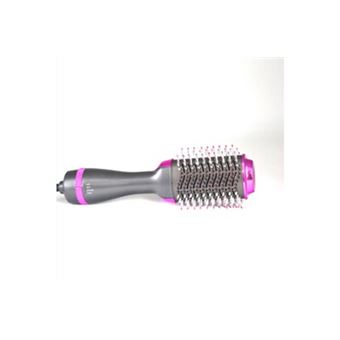 Brosse pour sèche-cheveux multifonction, peigne à air chaud à technologie anionique 4 en 1（gris） - 1