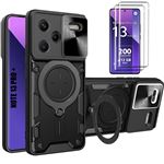 Lentille Caméra Arrière Clappio Pour Xiaomi Redmi Note 13 Pro Plus Noire Neuve