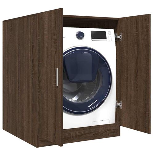 vidaXL Meuble pour machine à laver Chêne marron 71x71,5x91,5 cm