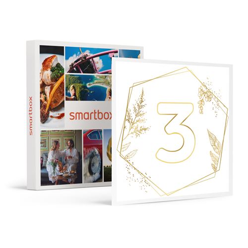 SMARTBOX - Coffret Cadeau Noces de froment : joyeux 3e anniversaire de mariage !-Multi-thèmes