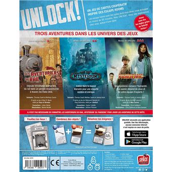 Jeu coopératif Asmodee Unlock Game Adventures