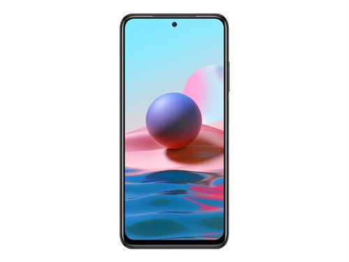 Xiaomi Redmi Note 10 - 4G smartphone - double SIM - RAM 4 Go / Mémoire interne 64 Go - OLED display - 6.43"" - 2400 x 1080 pixels - 4x caméras arrière 48 MP, 8 MP, 2 MP, 2 MP - front camera 13 MP - gris onyx État correct - N/A reconditionné disponible sur Fnac