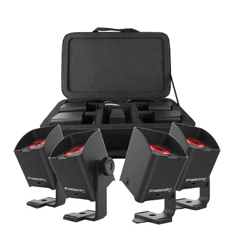 Chauvet DJ Freedom H1 projecteur LED wash sans fil, noir (lot de 4)