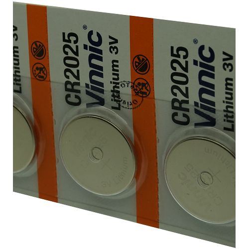 Pack de 5 piles Vinnic compatible avec DIVERS CR2025-1W - Otech