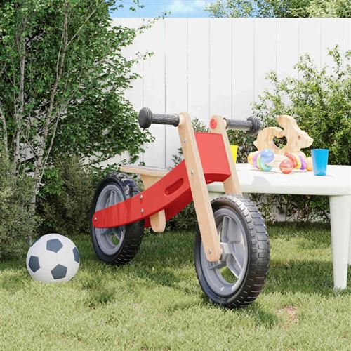 vidaXL Vélo d'équilibre pour enfants rouge