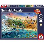 Puzzle 1000 pièces - Puzzles en spirale - Animaux tropicaux - Puzzle -  Achat & prix