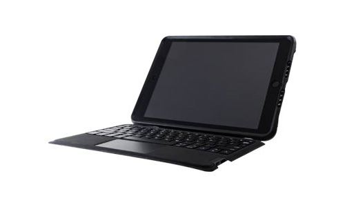 OtterBox Unlimited Series - Clavier et étui - avec trackpad - Bluetooth - Français - cristal noir clavier, cristal noir étui - pour Apple 10.2-inch iPad (7ème génération, 8ème génération)