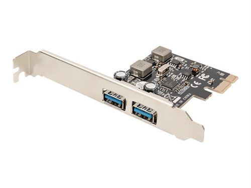 DIGITUS - Adaptateur USB - PCIe 2.0 profil bas - USB 3.0 x 2