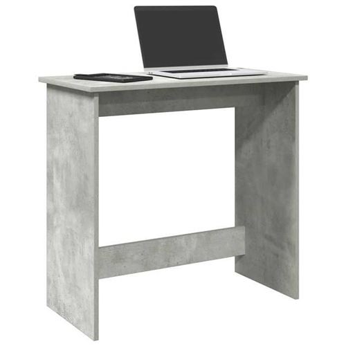 VIDAXL - Bureau droit - Gris béton - 80x40x75 cm - Image 3