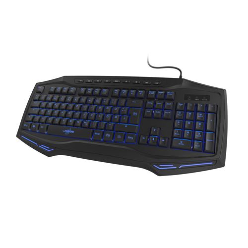 Hama Clavier de jeu réactif sans fil Gaming Exodus 300 Illuminated