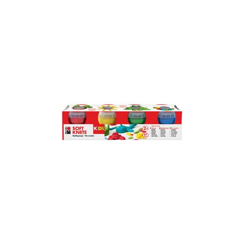 Marabu KiDS Kit de pâte à modeler, 4 couleurs de base
