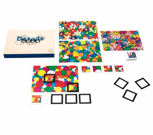 Trouver le détail - jeu multicolore