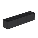 Meuble TV en bois "Neon" - 160 x 32 x 35 cm - Anthracite