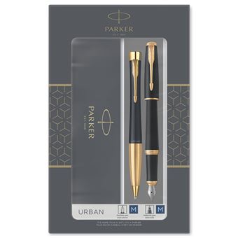 Coffret 2 Stylos REDEN'S Paris - Stylo Plume Et Stylo Bille - Finition Argenté Et Or - Occasion 'comme Neuf'