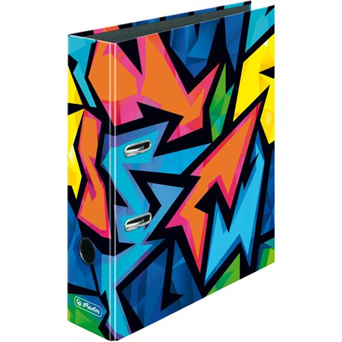 herlitz Classeur à motif maX.file Neon Art, A4