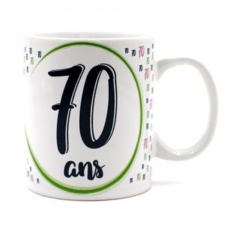 Mug Anniversaire 70 ans - Idée cadeau anniversaire homme ou femme