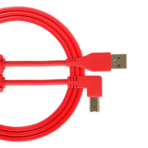 UDG U 95003 Rd - Câble UDG USB 2.0 A-B Rouge Droit 3m