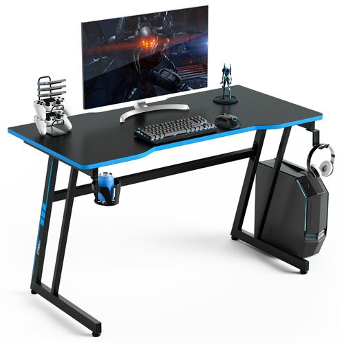 Bureau de Gaming , 100 x 60 cm, bureau d'ordinateur ergonomique Esport avec  surface en