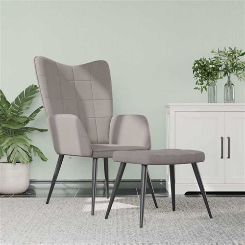 Vidaxl Chaise De Relaxation - Taupe - Image 3