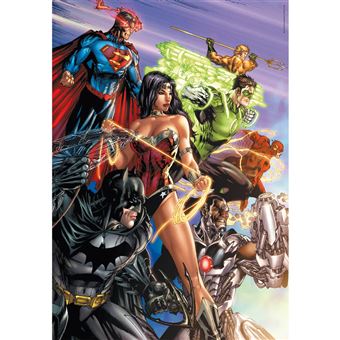 Puzzle 1000 pièces : DC Comics - Justice League Clementoni - 1