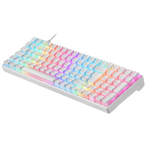 Clavier Mécanique RGB Mars Gaming MKULTRA Blanc, Compact 96