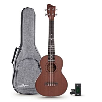 Pack Ukulélé Électro-Acoustique Ténor en Sapelli par Gear4music - 1