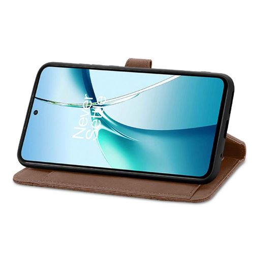 Portefeuille étui Nothing Phone (2a)/(2a) Plus – Cuir Marron – RFID – Zippé