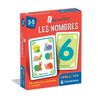 Éducartes : Les nombres Clementoni - Jeu écriture et lettres - Achat ...