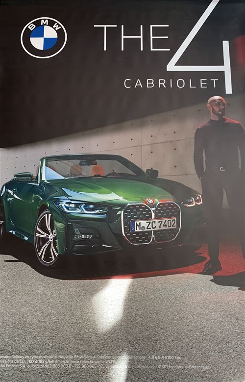 Affiche Publicitaire - Bmw - The 4 - Cabriolet - 118x175cm