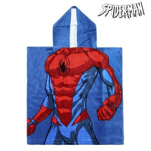 Serviette Poncho Avec Capuche Spiderman 74188
