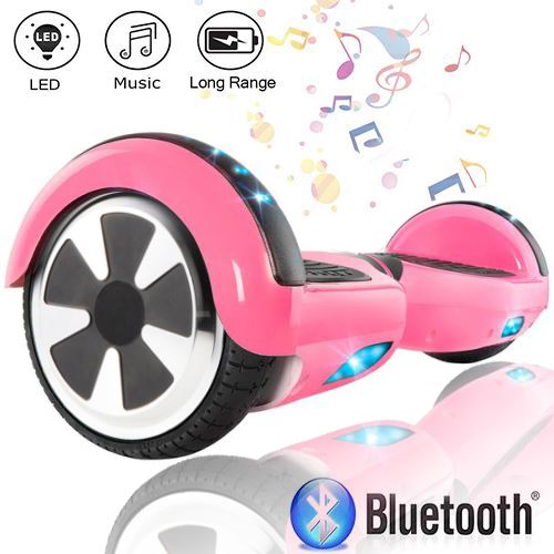 Skateboard Electrique Hoverboard Bleutooth,spécial roue LED Vert Chromé