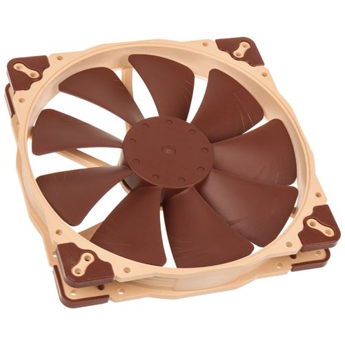 Noctua - NF-A20 FLX, Ventilateur Silencieux Haut de Gamme, 3 Broches (200x30 mm, Marron)