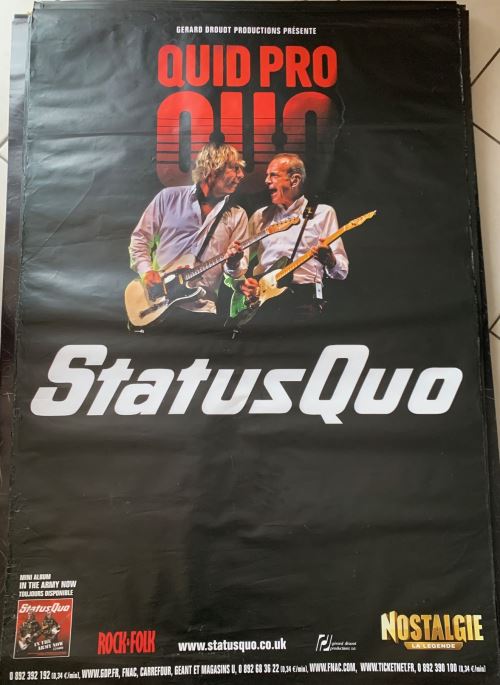 Status Quo - Quid Pro Tour - AFFICHE