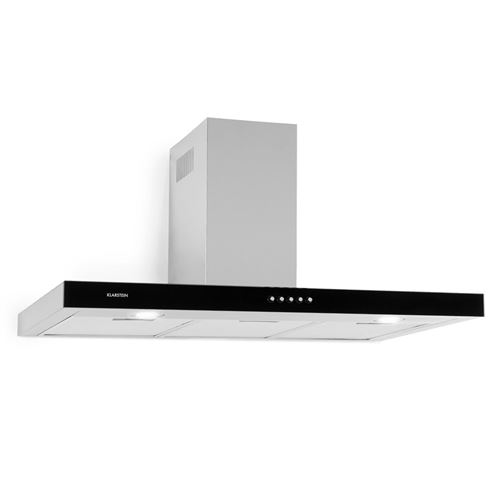 Klarstein Darya Hotte murale aspirante 90 cm 310 m³ / h classe A - inox argent