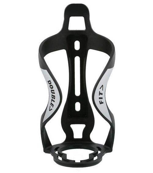 Simson Double Fit porte-bouteille en plastique de 73 mm noir mat