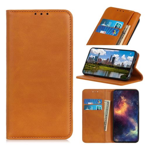 Etui en PU auto-absorbé marron avec support pour votre Apple iPhone 6.1 pouces (2019)