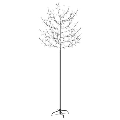 vidaXL Sapin de Noël 220 LED bleues Cerisier en fleurs 220 cm