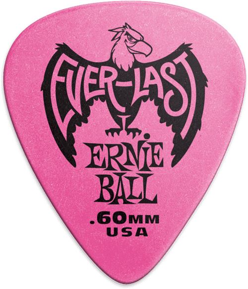 Ernie Ball - Médiators Everlast - 0,60 mm - Rose - Pack de 12 - Image 3