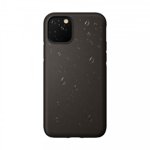 Nomad Active Rugged Case - Coque de protection pour téléphone portable - robuste - polycarbonate haute qualité, caoutchouc élastomère thermoplastique (TPE), Cuir Heinen - brun moka - conception lisse - pour Apple iPhone 11 Pro Max