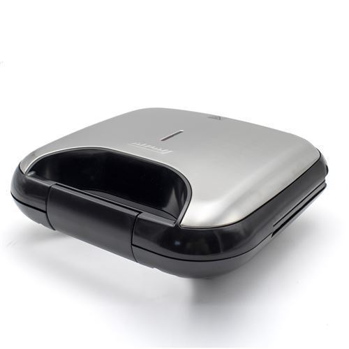 MPM MOP-19M Appareil électrique pour 2 Sandwiches en forme de triangle, plaques antiadhésive 750W Negro/Plata