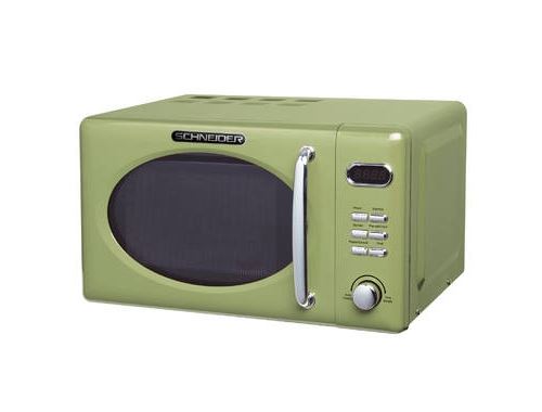 Schneider MW 720 SG - Four micro-ondes monofonction - pose libre - 20 litres - 700 Watt - vert clair brillant