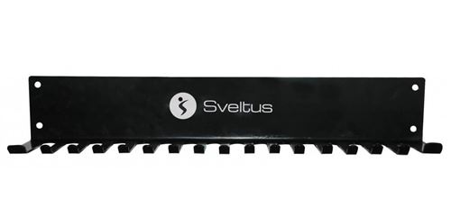 Sveltus support pour corde à sauter et élastique noir 60 x 12 x 10 cm