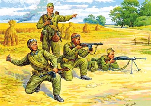 Parachutistes sovietiques Zvezda 1/72