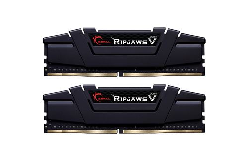 G.Skill Ripjaws V - DDR4 - kit - 32 Go: 2 x 16 Go - DIMM 288 broches - 3200 MT/s / PC4-25600 - CL16 - 1.35 V - mémoire sans tampon - non ECC - noir cl