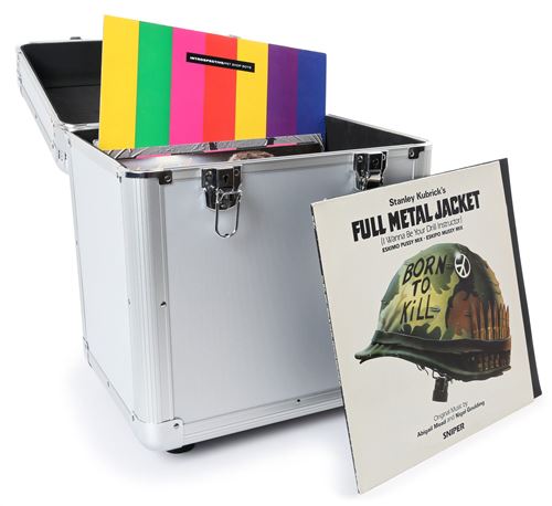 Power Dynamics RC100 12 Valise à vinyles en aluminium pour100 LP - argent