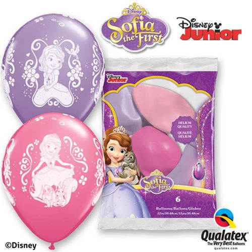 Ballons princesse Sofia (x6)