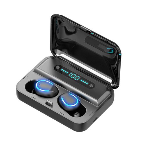 Non Communiqué Noir Écouteur Bluetooth Sans Fil Stéréo In-Ear Avec Boîtier De Charge - Image 1