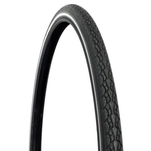 Dresco Pneu extérieur 28 x 1 5/8 x 1 3/8 (37-622) anti-crevaison noir/réflexion